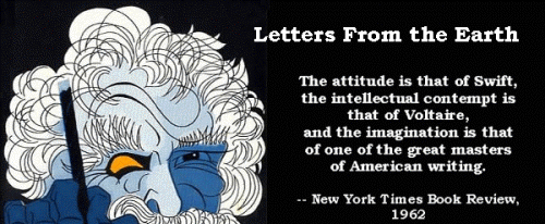 Letters From the Earth Illustration of Mark Twain